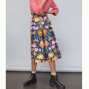Midi floral skirt - Anthropologie
